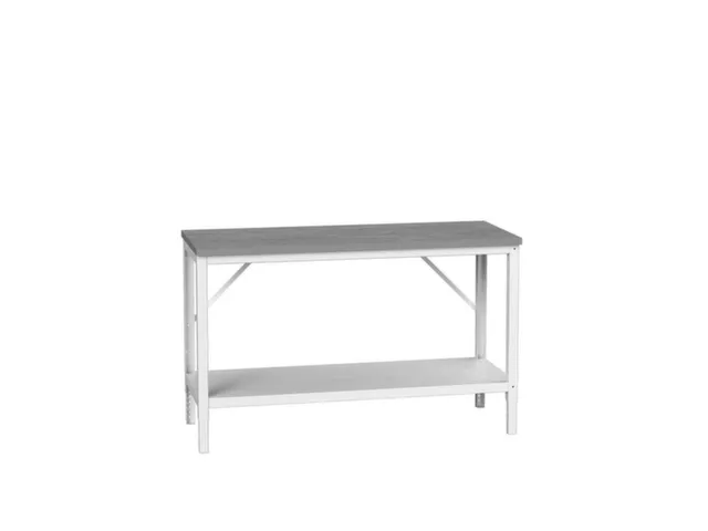 établi HxlxP 780-930x1500x600mm plateau linoléum 4 pieds