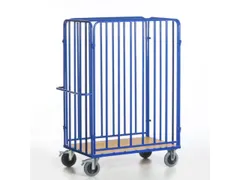 pakketwagen,draagverm. 600kg,laadvl. LxB 1000x640mm,houtetage,RAL5010