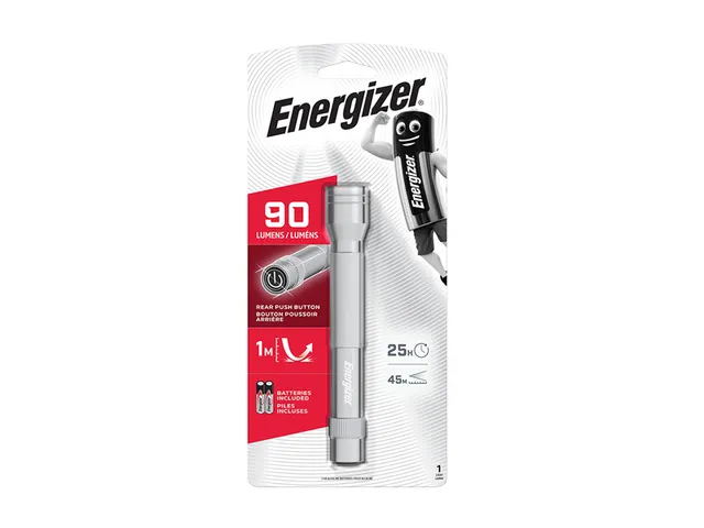 Zaklamp Metal LED incl. 2 AA batterijen blister
