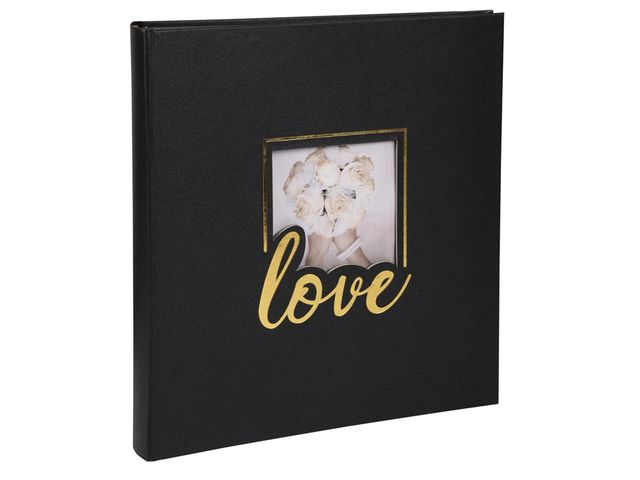 Exacompta - ref. 16562E - 1 Bookbound photo album ZEPHIRE - 60 white pages - Size 29x32 cm - cover in beige paper with CAT motif - bi-material effect - 300 photos