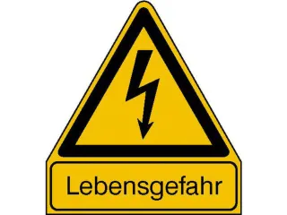 waarschuwings-combibord,v. binnen/buiten,Levensgevaar,PVC - 1