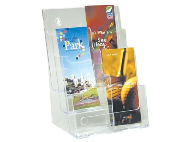 Deflecto Folderhouder Ft 1/3 A4, 6 Opbergvakken