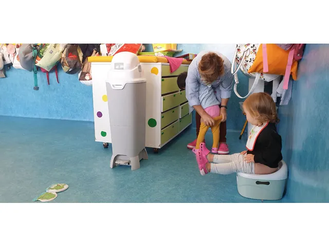 Hygiënische luieremmer DiaperChamp One Maxi Grijs Wit