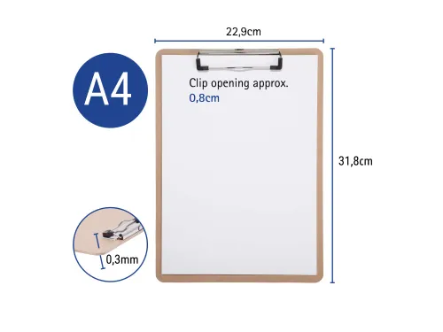 Klembord MAUL Basic A4 staand hardboard