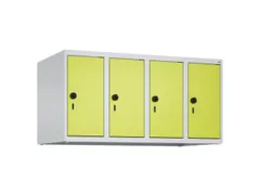 opzetkast,v. locker,4vak.,vak B 250mm,HxBxD 500x1000x500mm,vleugeldeur