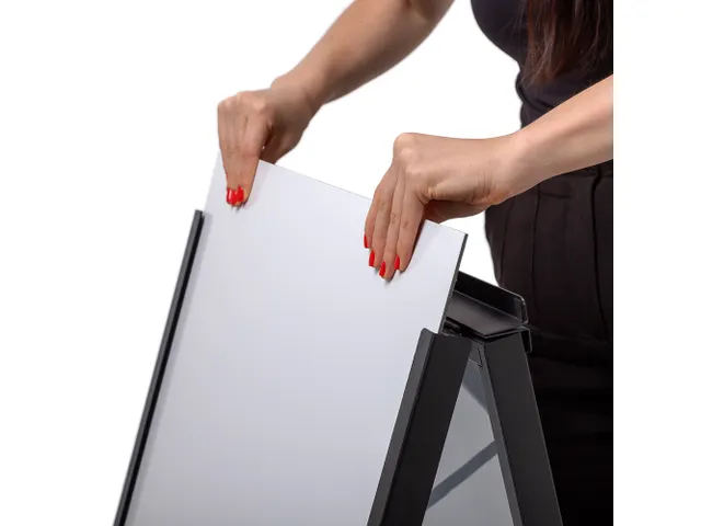 Stoepbord Slide-In A1 zwart