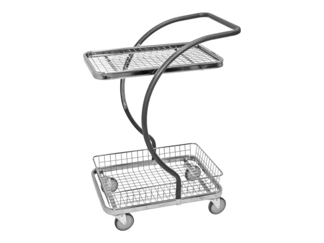 etagewagen,draagverm. 120kg,2etage(s),laadvl. LxB 595x360mm,staaletage