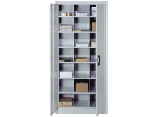 Vakkenkast 1950x930x400mm 21 Verstelbare Vakken Ral7035 - 1