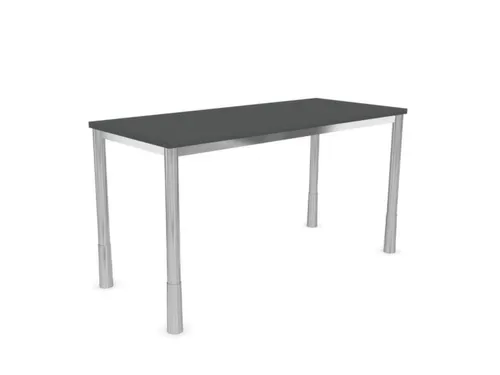In hoogte verstelbaar bureau,HxBxD 720-840x1400x600mm,MS-donkergrijs