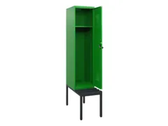 locker met bank,HxBxD 1950x400x815mm,1vak,vak B 400mm,draaigrendel