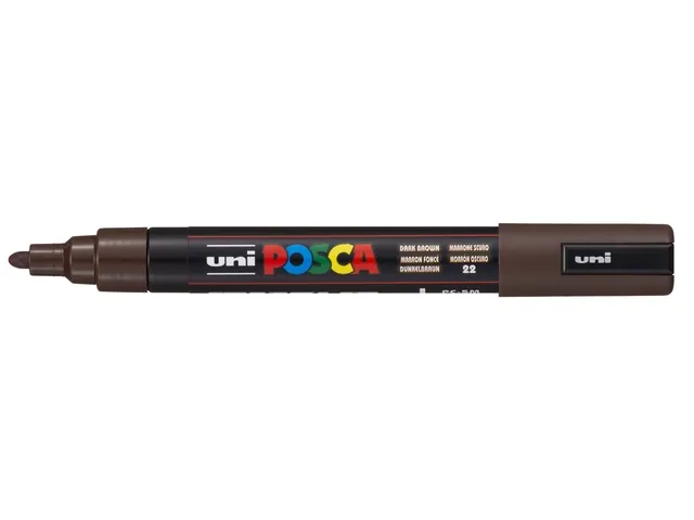 Paintmarker Uni POSCA PC5M medium donkerbruin