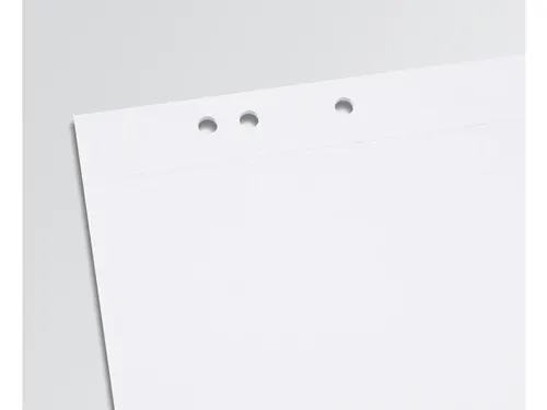 Flipoverblok Sigel 80g 68x98cm blanco, 5 sets a 20 vel met perforatie