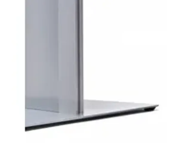 OUTLET Totem porte-brochures argent avec étagères en métal
