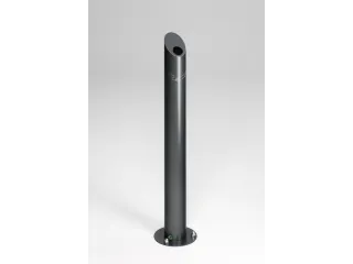 Staande Asbakzuil 4,2l H 1000mm Antiek-Zilverkleurig Rvs - 1