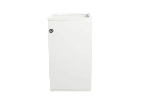 V-Part Modulaire Afvalbak met Deur en Zakhouder 85 liter Wit