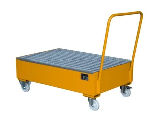 Mobiele Opvangbak Hxbxd 510X1200X800Mm 2X200L Staand Ral2000 - 1