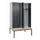 PBM-locker met bank,HxBxD 2120x1200x815mm,4vak,vak B 300mm