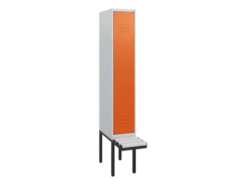 locker met bank,HxBxD 1950x300x815mm,1vak,vak B 300mm,cil.-slot