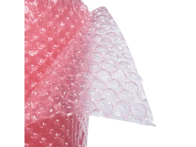 Luchtkussenfolie Roze 50µm 1000mmx100m Polyethyleen Antistatisch
