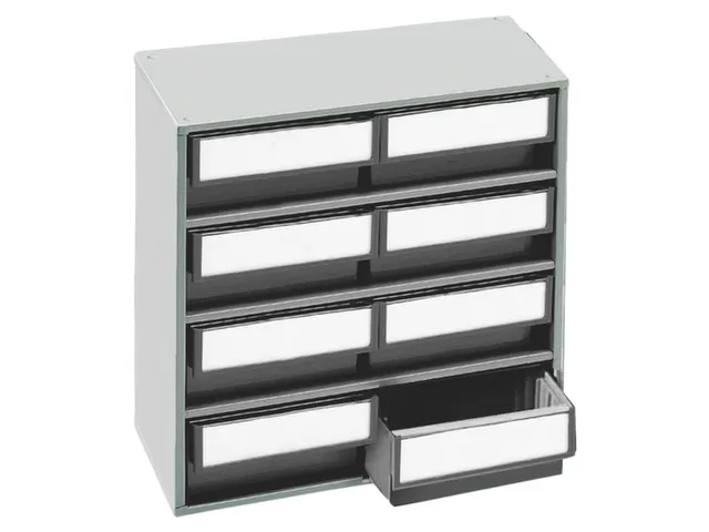 Bakkenunit Hxbxd 395X400X300Mm 8Laden Grijs Behuizing Ral7035