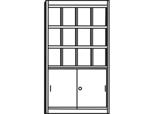 folderkast,HxBxD 1910x970x420mm,12xfoldervakken,v. DIN A4