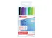 Viltstift edding 90 glasbord ass blister à 5 kleuren incl zw