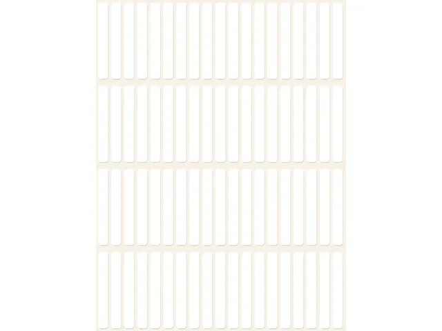 etiket Zweckform 37x5mm wit pakje a 1976 etiketjes