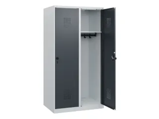 schoollocker,HxBxD 1530x800x500mm,2vak,vak B 400mm,draaigrendel - 1