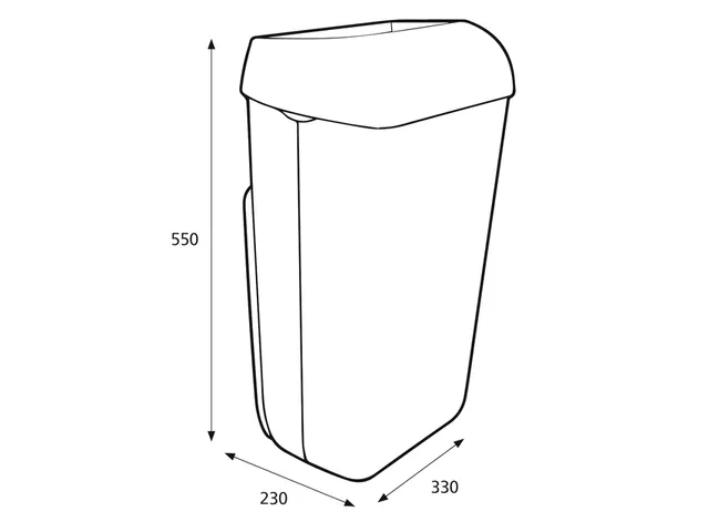 Katrin 91899 Toilet Afvalbak 25 Liter Wit