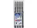 Fineliner Artline technisch etui met 0.2-0.4-0.6-0.8mm zwart