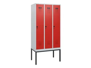 schoollocker,HxBxD 1950x900x500mm,3vak,vak B 300mm,draaigrendel - 2