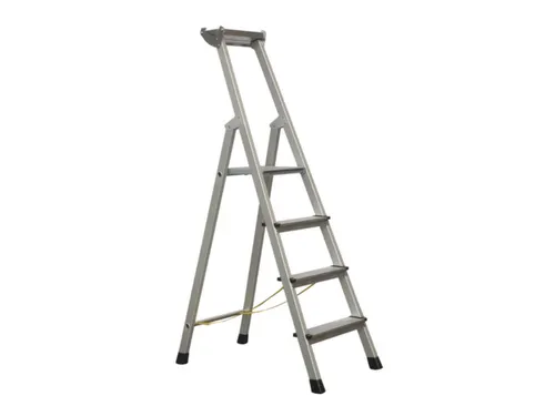 staande trap eenzijdig 4treden stand H 0 99m balk L 1 83m aluminium