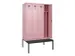 locker met bank,voor scheiding van kleding,HxBxD 2120x1200x815mm,4vak