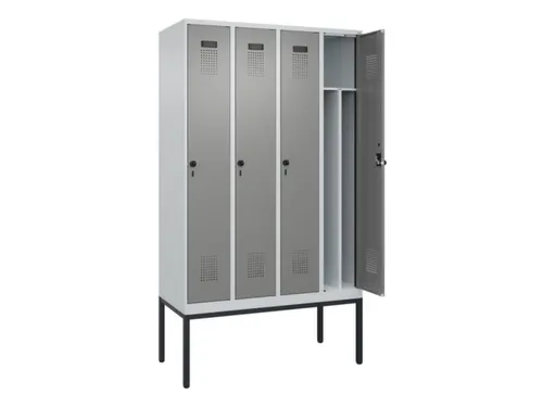 locker voor scheiding van kleding,HxBxD 2120x1200x500mm,4vak