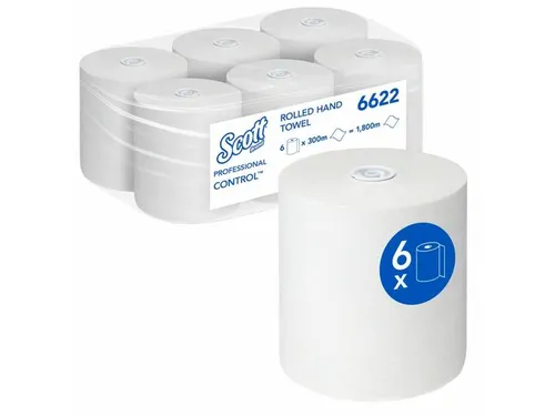 Handdoekrol Scott 6622 Control 1-laags 300mx19.8cm
