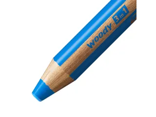 Kleurpotloden STABILO 880 woody 3 in 1 multitalent middelblauw - 2