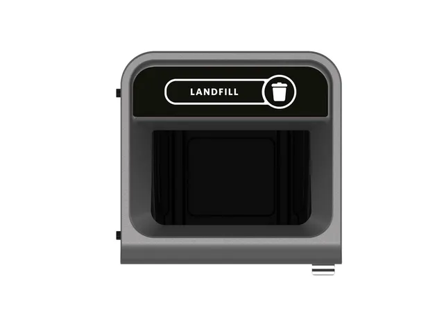 Configure Recyclingstation Landfill EN 87 Liter Antraciet Rood