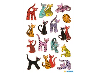 Etiket Herma 3337 Abstracte Katten 3x15 stickers - 2
