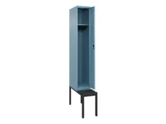 locker met bank,HxBxD 2120x300x815mm,1vak,vak B 300mm,cilinderslot