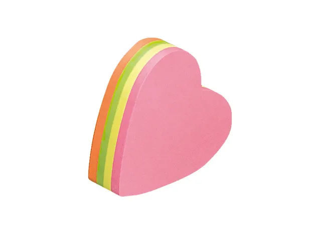 Info Shaped Sticky Notes 70x70 Hart Assorti 200 Vel