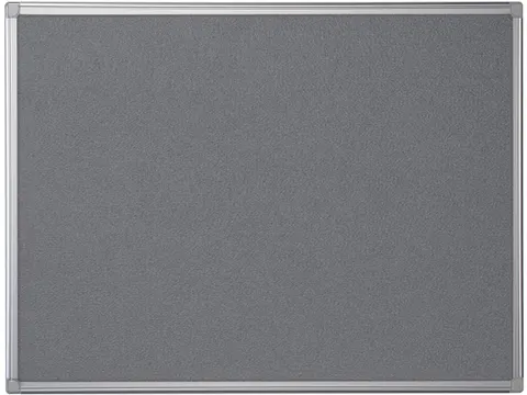 Tableau Textile Cadre Aluminium 60x90cm Gris