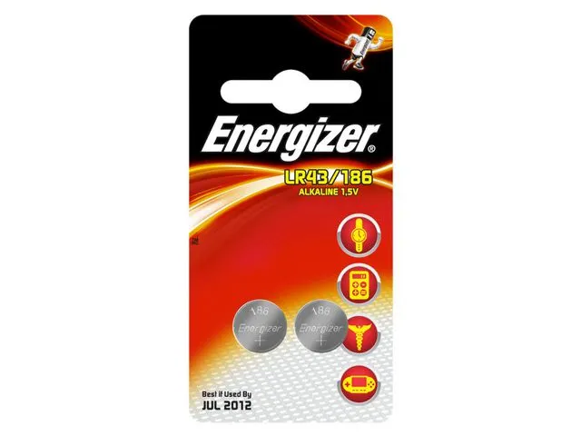 186, pile, LR43, alcaline, 1,5 V