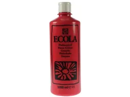 Plakkaatverf Ecola Flacon van 1000 ml Scharlakenrood