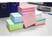 Bloc cube Info Notes 75x75mm nuances bleu 400 feuillets