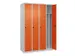 armoire vestiaire noir et blanc,HxlxP 1850x1200x500mm,4compart.