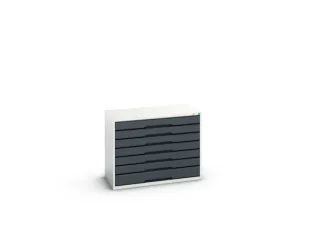 ladekast HxBxD 800x1050x550mm 7laden romp RAL7035 front RAL7016 - 2