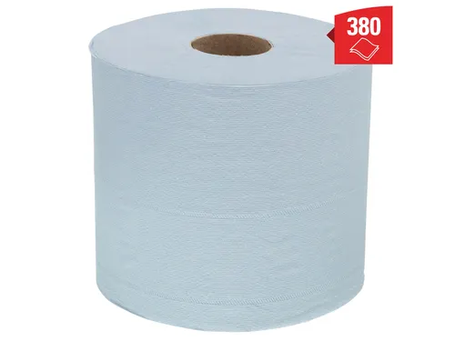 Poetsrol WypAll L20 2-laags 18,3cmx144m 380vel blauw 7302
