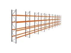 palletstelling,basis+8xaanbouw,HxBxD 4620x25300x1100mm,vakl. 3000kg