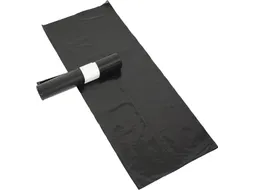 Vuilniszak 20 micron 60x80x0.02 cm 60L Zwart HDPE 20x20 rol