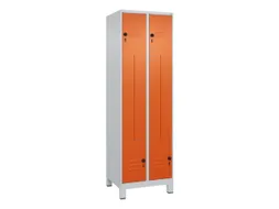 Z-garderobekast,HxBxD 1950x600x500mm,vak B 150/300mm,draaigrendel